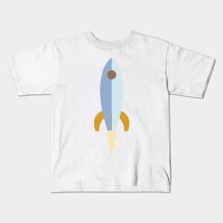 Rocket - Blue Kids T-Shirt